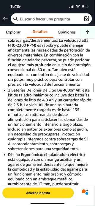 Taladro Percutor GOYWATO 21V Brushless