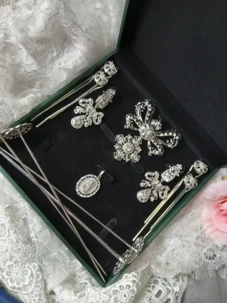 Aderezo fallera plata a estrenar