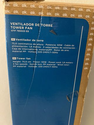 Ventilador de Torre OK.