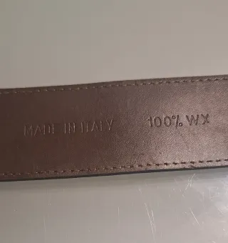 Cintura GF Ferre Pelle Martellata Marrone Nuova