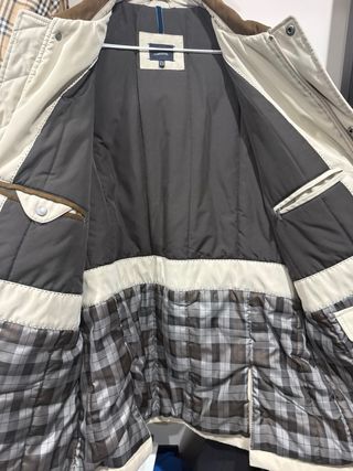 Gabardina hombre forrada beige tallaXXL