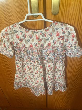 Vestido infantil estampado floral