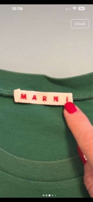 T-shirt Marni ragazzo taglia 14 anni