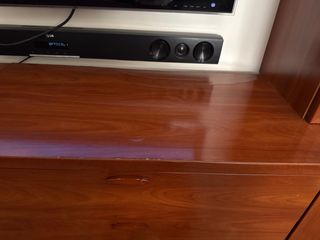 Mueble de salón completo madera y cristal (Sin TV)