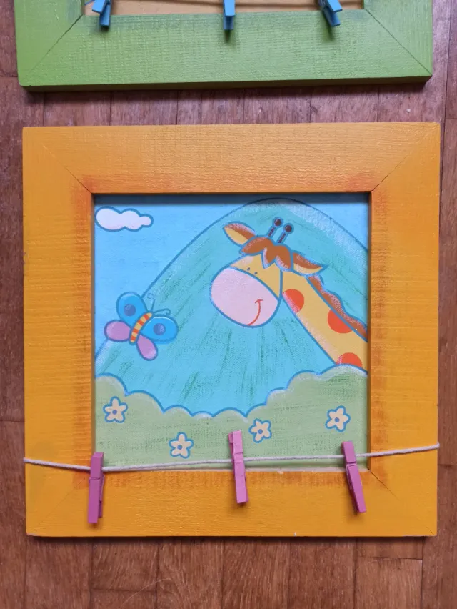 Cuadros infantiles de madera
