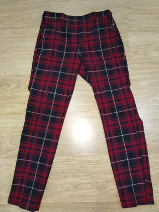 Pantalón de pinza a cuadros