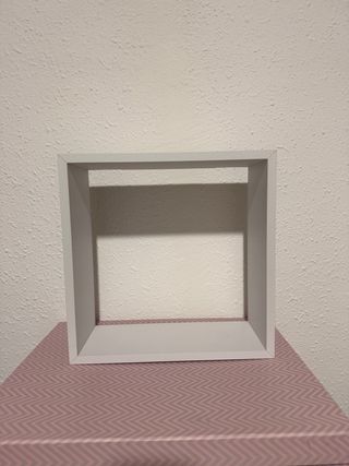 3 Estanterías Cuadradas Blancas