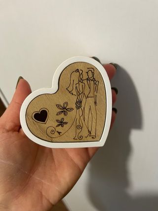 Bomboniera Matrimonio Cuore Legno