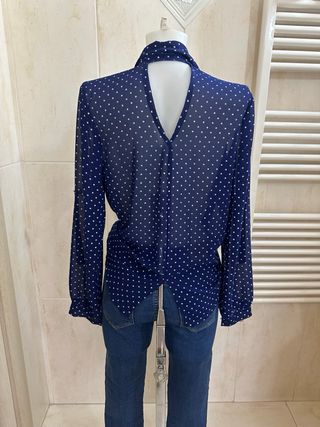 Completo donna blu e bianco