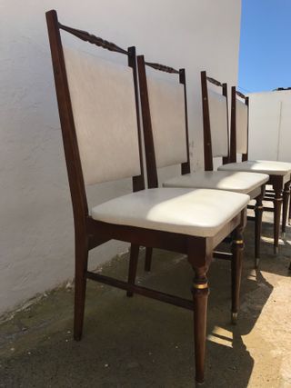 Juego de 6 sillas de comedor de madera
