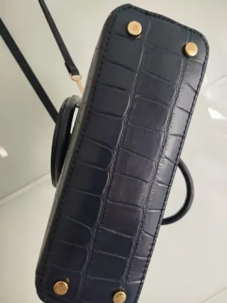 Bolso Zara Azul Cadena Dorada + regalo bolso rosa