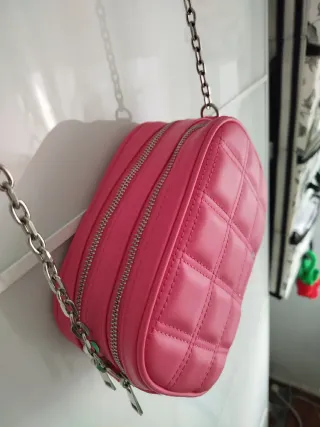 Bolso Zara Azul Cadena Dorada + regalo bolso rosa