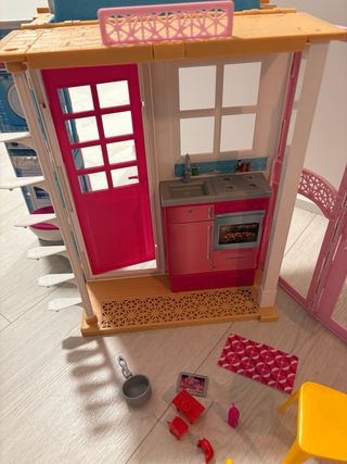 Casa Muñecas Barbie + 4 Mini Barbies