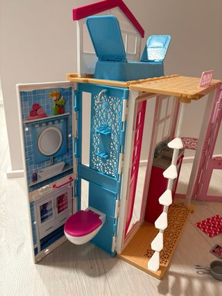 Casa Muñecas Barbie + 4 Mini Barbies