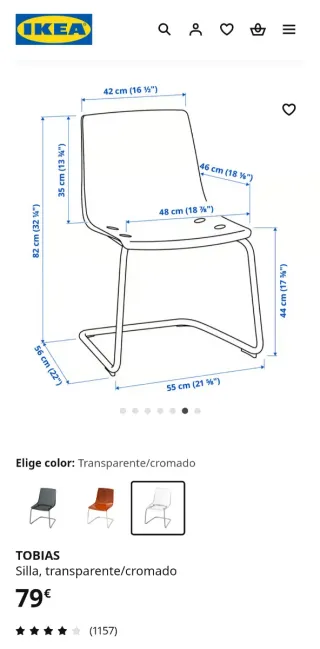 Sillas Tobias Ikea Transparentes