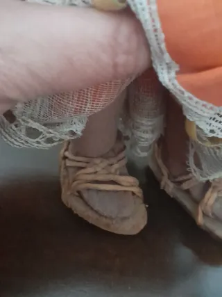 MUÑECA "ADELITA" MEJICANA ARTESANAL ANTIGUA 31 cm