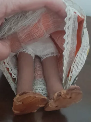 MUÑECA "ADELITA" MEJICANA ARTESANAL ANTIGUA 31 cm