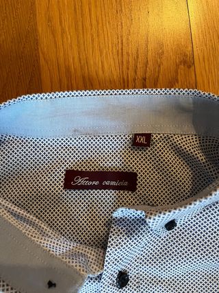 Camisa Attore Hombre XXL Azul/Blanco