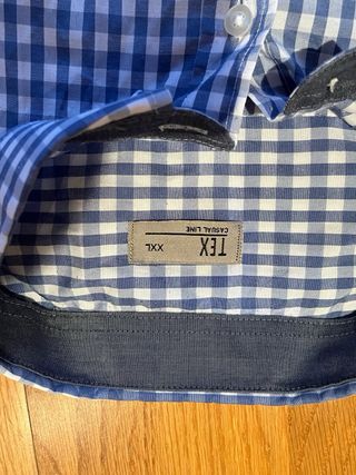 Camisa Attore Hombre XXL Azul/Blanco