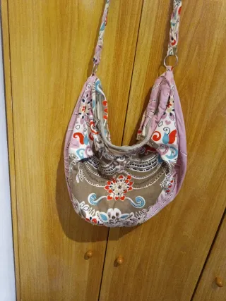 Bolso de tela grande bandolera
