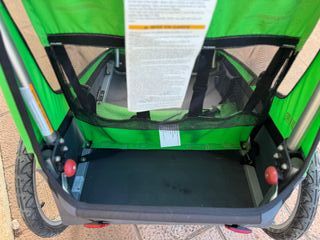 Remolque Bicicleta Thule Verde y Morado en muy bue