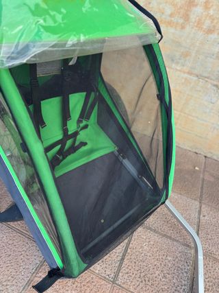 Remolque Bicicleta Thule Verde y Morado en muy bue