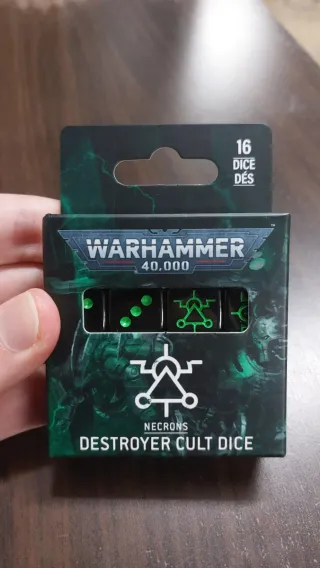 Warhammer 40k Necrons Destroyer Cult Dice