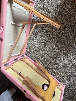 Camilla de masaje rosa