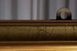 Cornice dorata con vetro 78,5x58,5 cm