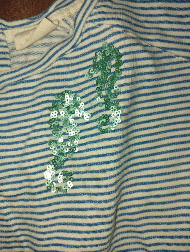 Mono Zara rayas azul y blanco