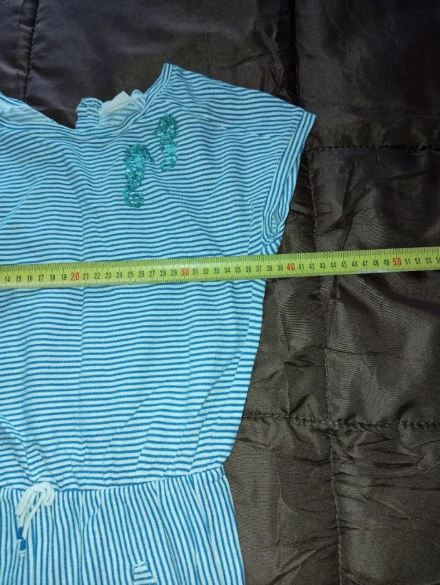 Mono Zara rayas azul y blanco