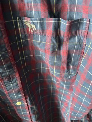 Camisa Abercrombie & Fitch cuadros L(ofertaaaaa)