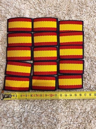 15x Parches Bandera España