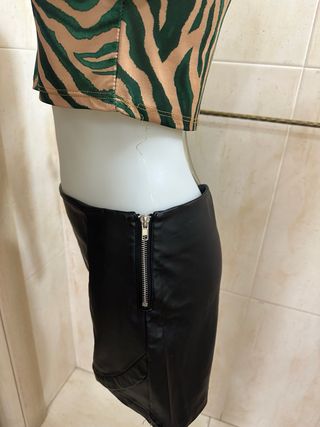 Completo donna crop top e shorts