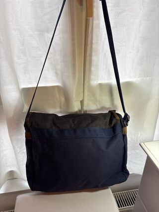 Bolso bandolera Reebok azul y marrón