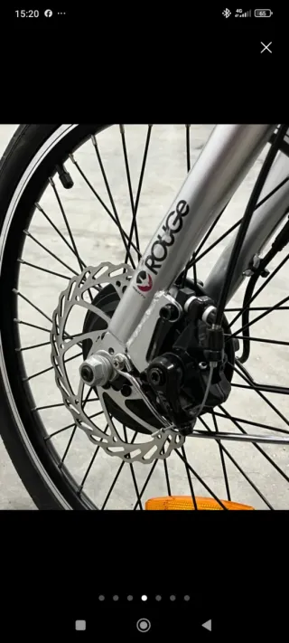 Bicicleta Eléctrica Plegable Rosa