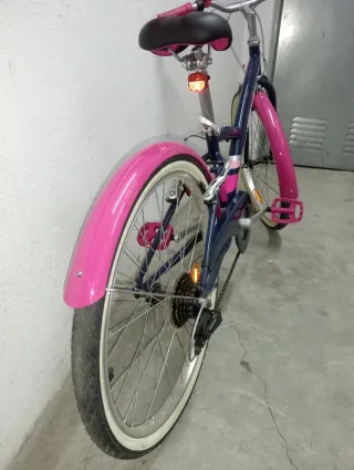 Bicicleta niña Decathlon BTWIN rosa/azul