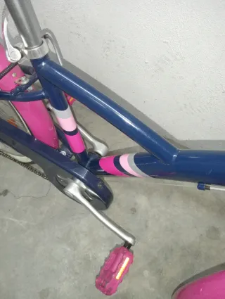 Bicicleta niña Decathlon BTWIN rosa/azul