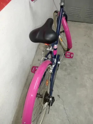 Bicicleta niña Decathlon BTWIN rosa/azul