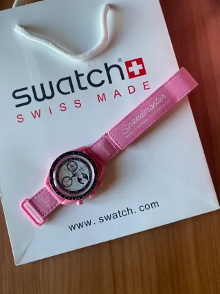 Swatch x Omega Mission Pink Moonphase