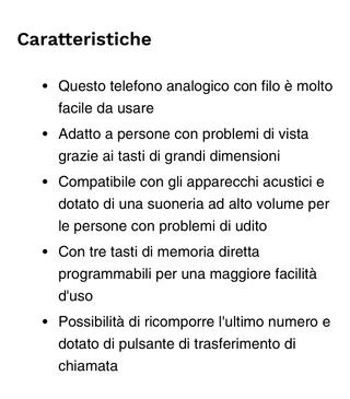 Telefono fisso Topcom tasti grandi
