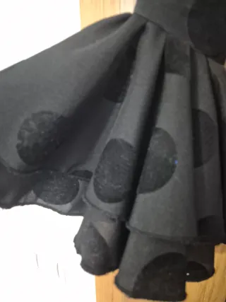 Vestido Flamenca Micaela Villa Negro Flores