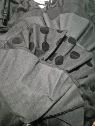 Vestido Flamenca Micaela Villa Negro Flores