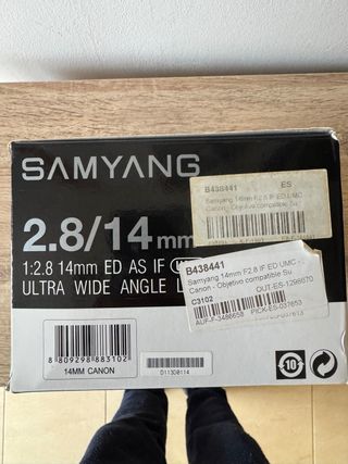 Objetivo Samyang 14mm f2.8 Ultra Wide Angle
