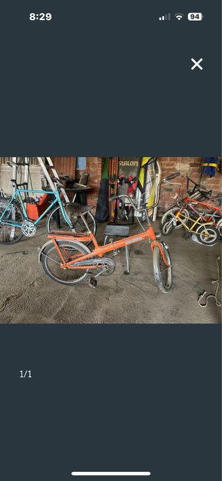 Bicicleta Plegable Naranja