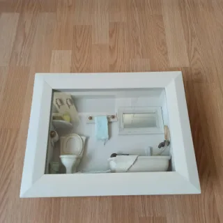 Cuadro decorativo de baño