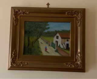 Quadro con cornice decorata