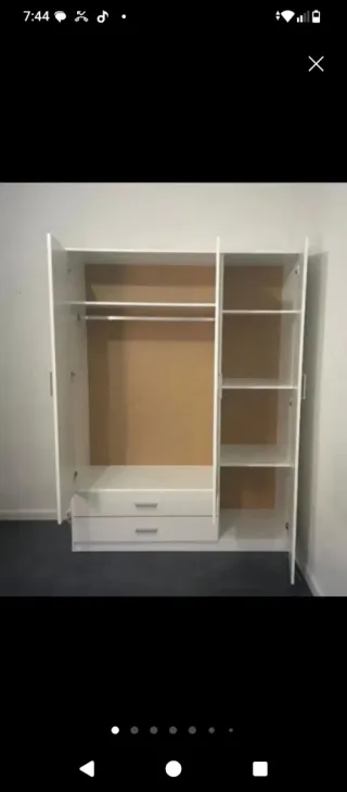 Armario blanco puertas correderas