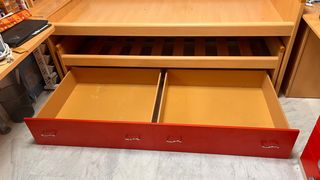 Cama nido con somier y cajones