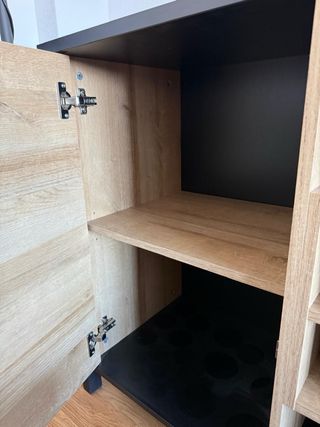 mueble Aparador y vitrina madera estilo industrial